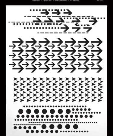 Arden Creative Studio COLLEZIONE BEEN THERE Maker Series 6x8 Inch Stencil This Way by Katie Pertiet