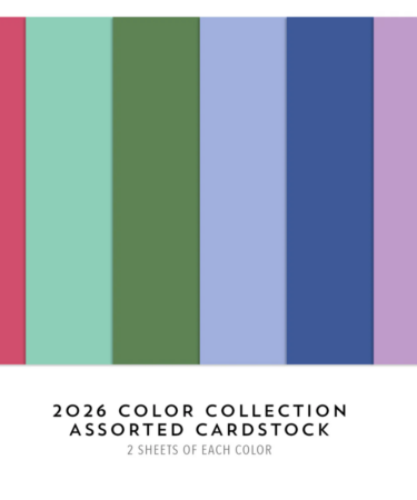 Concord & 9th – 2026 ASSORTED Cardstock Pack (6 colorI; 2 cartoncini 12 totali)