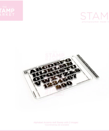 THE STAMP MARKET - ALPHABET ACCENTS STAMP