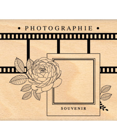 Florilèges Design - COLLEZIONE MURMURES - Tampon bois PHOTOGRAPHIE SOUVENIR