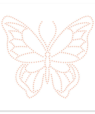 Florilรจges Design - COLLEZIONE MURMURES - Pochoir de piercing PAPILLON FLOTTANT