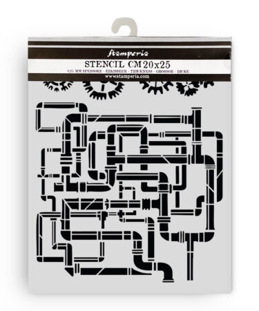 STAMPERIA  - Collezione Gardens of Time - Cut laser stencil for Art and Craft cm 20X25 - Gardens of Time tubes