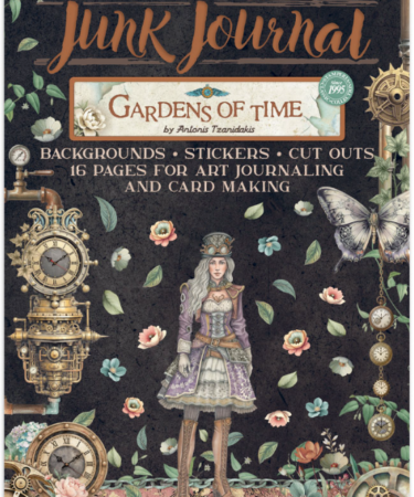 STAMPERIA  - Collezione Gardens of Time - Printed Art Junk journal: stickers, cut-outs, backgrounds for Art and Craft