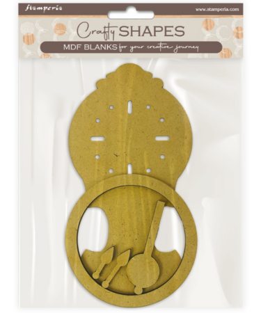 STAMPERIA  - Collezione Gardens of Time -  Decorative Crafty Shapes for Art and Craft Gardens of Time pendulum clock
