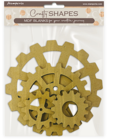 STAMPERIA  - Collezione Gardens of Time -  Decorative Crafty Shapes for Art and Craft Gardens of Time gears