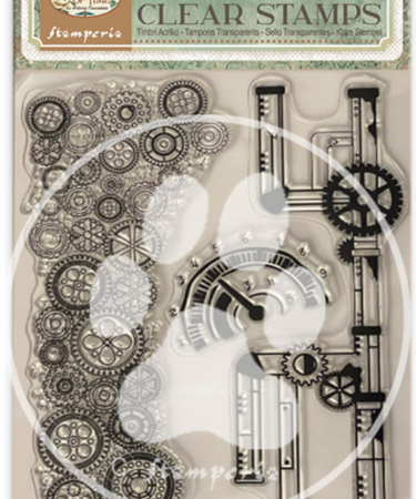 STAMPERIA  - Collezione Gardens of Time -  Decorative Acrylic stamp design for Art and Craft cm 14x18 - Gardens of Time tubes
