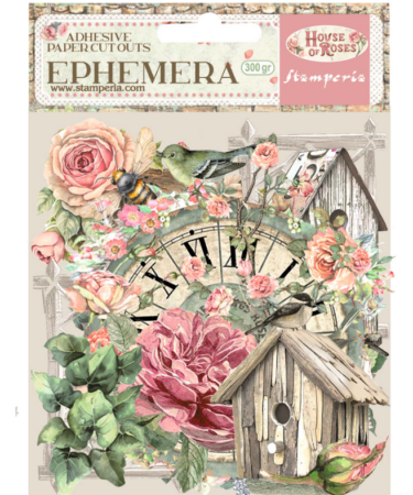STAMPERIA -  Collezione House of Roses -Printed Decorative Ephemera for Art and Craft