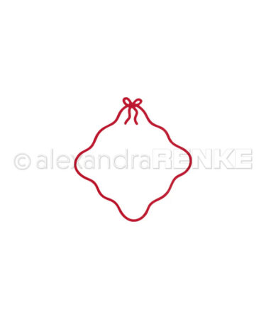 ALEXANDRA RENKE - Fustelle 'Wellenrand-Rahmen mit Schleife'