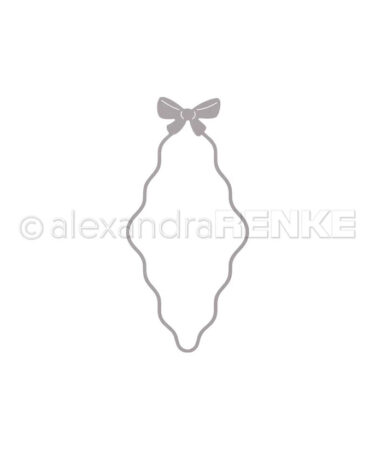 ALEXANDRA RENKE - Fustelle 'GeschwungenerRauten-Rahmen mit Schleife' +