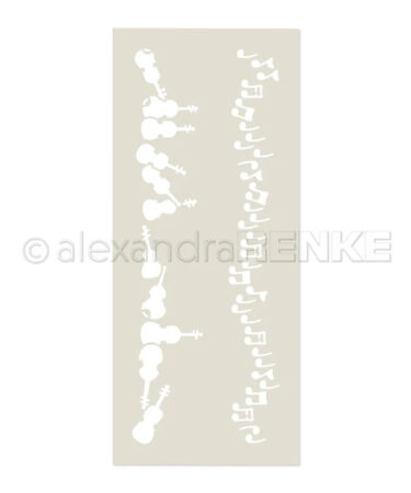 ALEXANDRA RENKE - Stencil 'Musterstreifen - Geigenzauber'