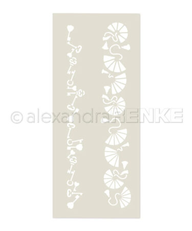 ALEXANDRA RENKE - Stencil 'Musterstreifen - Geheimnis'