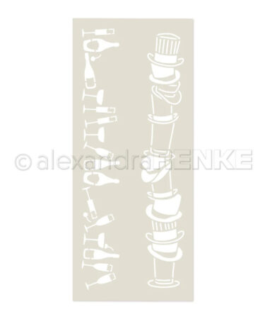 ALEXANDRA RENKE - Stencil 'Musterstreifen - Partyspaß'