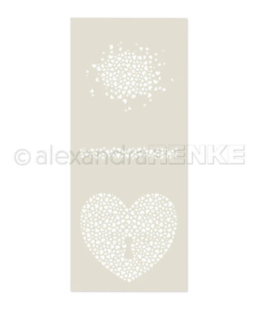 ALEXANDRA RENKE - Stencil 'Herz voller Herzen'