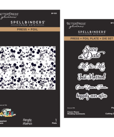 SPELLBINDERS - Collezione Classic Mouse Wedding BetterPress Bundle