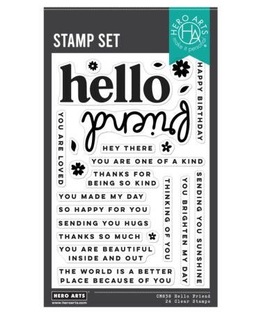 Hero Arts Hello Friend Clear Stamp Set