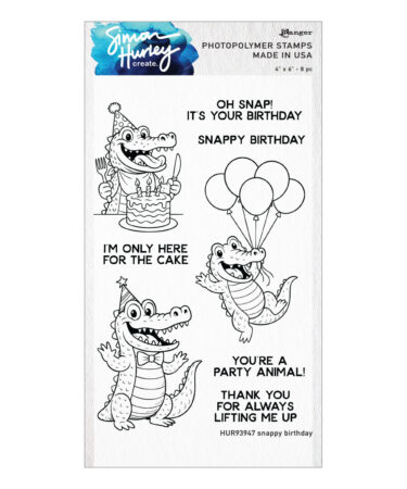 Ranger Snappy Birthday Clear Stamp Set by Simon Hurley create.