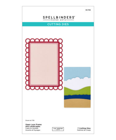 SPELLBINDERS - Open Lace Frame and Landscapes Etched Dies by Lisa Horton