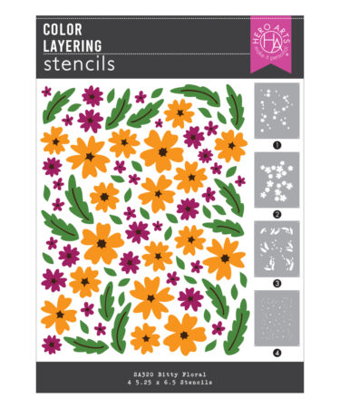 Hero Arts Bitty Floral Layering Stencils