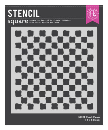 Hero Arts Check Please Stencil