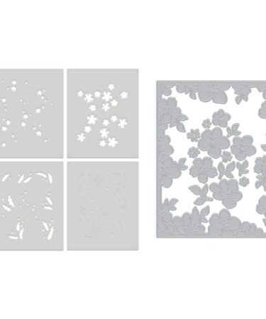 Hero Arts Bitty Floral Bundle Die & Stencil Bundle