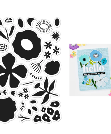 Hero Arts Abstract Floral Clear Stamp Set