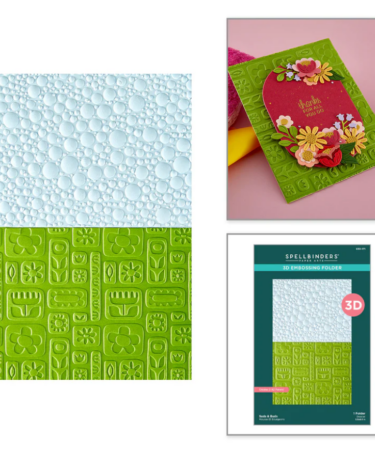 SPELLBINDERS - Suds & Buds 3D Embossing Folder
