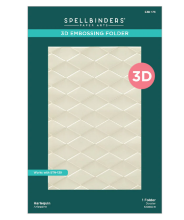SPELLBINDERS - Harlequin 3D Embossing Folder