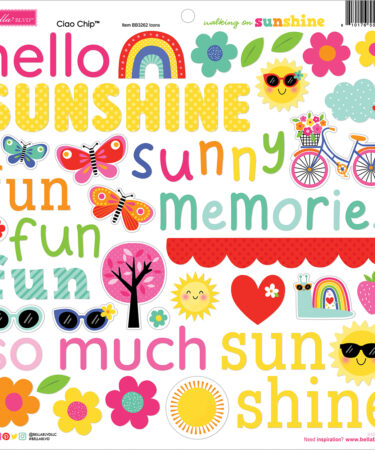 BELLA BLVD -Collezione Walking on Sunshine - Ciao Chipboard Icons