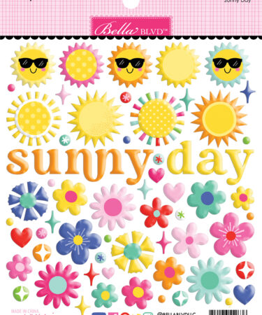 BELLA BLVD -Collezione Walking on Sunshine - Sunny Day Puffy Stickers