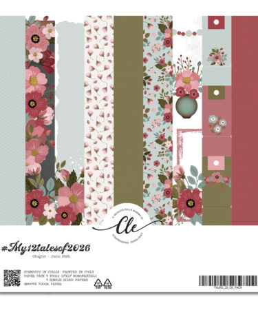 IL NEGOZIO DELLA MAMMA DI CLE - LE CARTE DELLA CLE - MY 12 TALES OF  2026 - MAGGIO  PAPER PACK  12X12