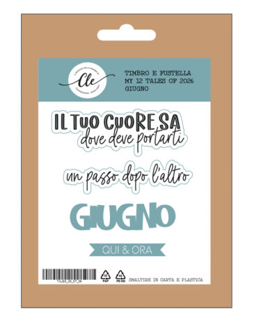 IL NEGOZIO DELLA MAMMA DI CLE - I TIMBRI DELLA CLE – MY 12 TALES OF  2026 - GIUGNO-  TIMBRO + FUSTELLA COORDINATA