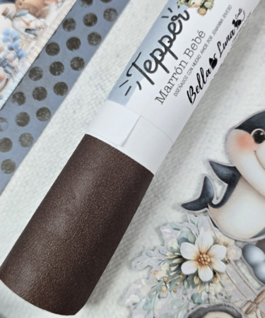 Bellaluna Crafts - Collezione Be my Baby - ROTOLO TEPPER MARRON BEBE