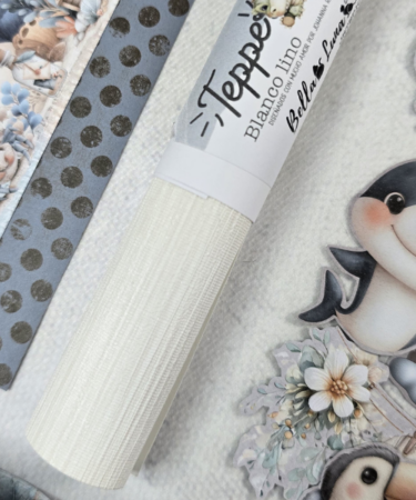 Bellaluna Crafts - Collezione Be my Baby - ROTOLO TEPPER BLANCO LINO