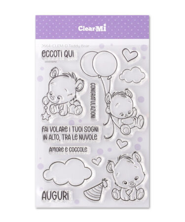 IMPRONTE D'AUTORE - Set di timbri -  Teddy Bear