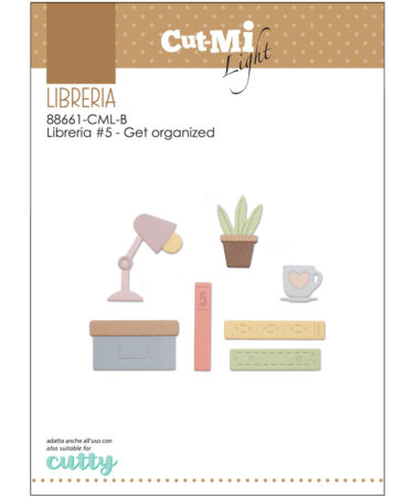 IMPRONTE D'AUTORE - Set di fustelle - LIBRERIA #5 -Get organized