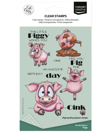 Vaessen Creative • Timbri Trasparenti by Carla Creates Piggy on the Farm 19pcs