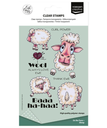 Vaessen Creative • Timbri Trasparenti by Carla Creates Sheep on the Farm 15pcs