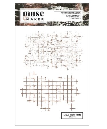 Lisa Horton Crafts Muse & Maker A6 Clear Stamp Set - Weather Grid