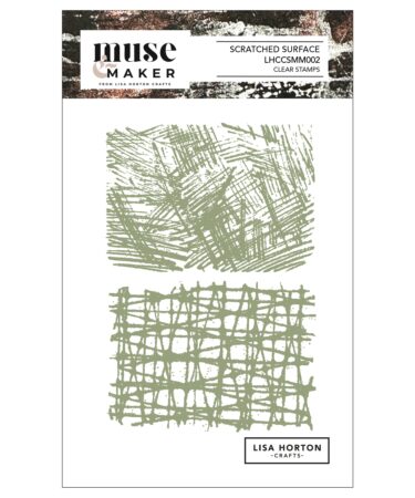 Lisa Horton Crafts Muse & Maker A6 Clear Stamp Set - Scratched Surface