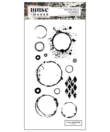 Lisa Horton Crafts Muse & Maker DL Clear Stamp Set - Texture Spills