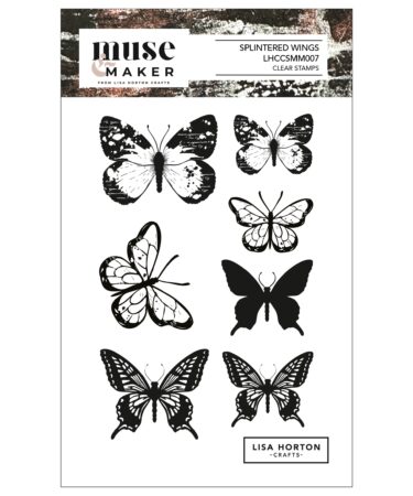 Lisa Horton Crafts Muse & Maker A6 Clear Stamp Set - Splintered Wings