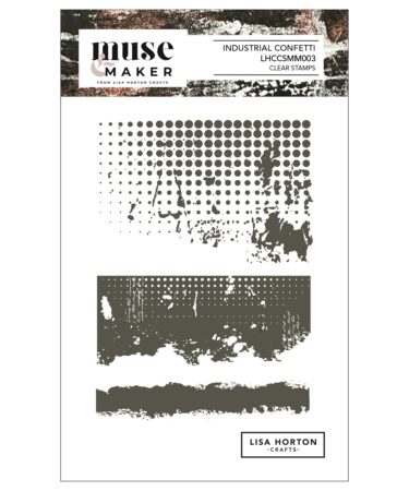 Lisa Horton Crafts Muse & Maker A6 Clear Stamp Set - Industrial Confetti