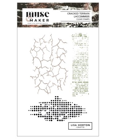 Lisa Horton Crafts Muse & Maker A6 Clear Stamp Set - Cracked Terrain