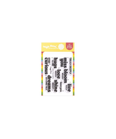 WAFFLE FLOWER - Truly Deeply Sentiments Stamp Set