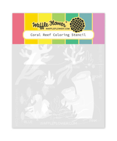 WAFFLE FLOWER - Coral Reef Coloring Stencil