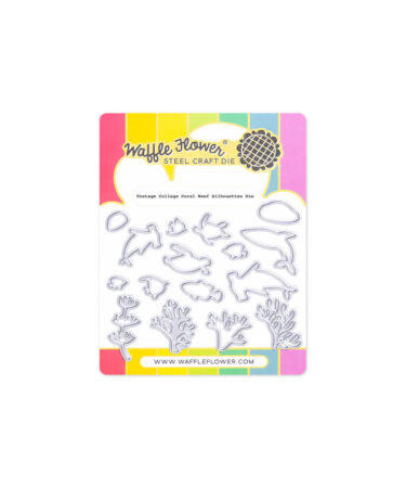 WAFFLE FLOWER - Postage Collage Coral Reef Silhouettes Die