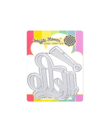 WAFFLE FLOWER - Waving Hello Word Die