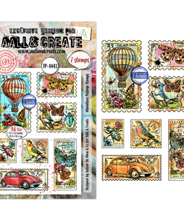 AALL AND CREATE - Stamp Sets - A6 - Miniature Postage Stamps