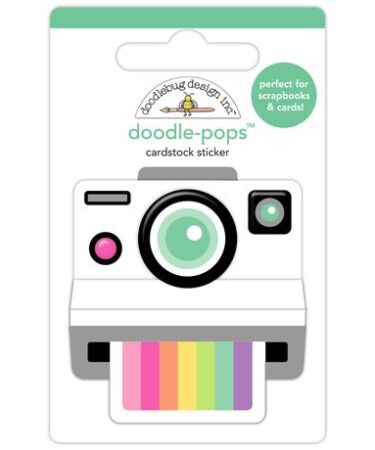 Doodlebug Design - Collezione Color Me Crafty - Doodle-Pops 3D Stickers - Snap Happy