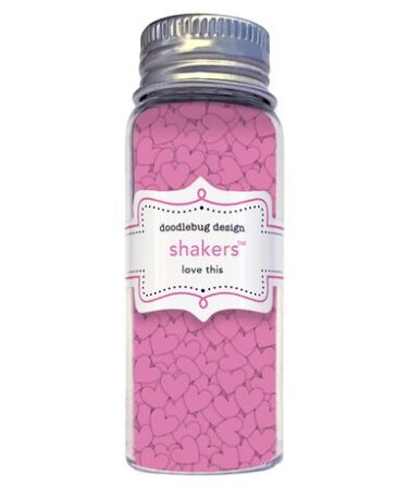 Doodlebug Design - Collezione Color Me Crafty - Shakers - Love This